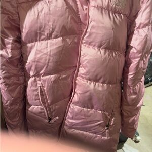 The North Face Pink puffer coat